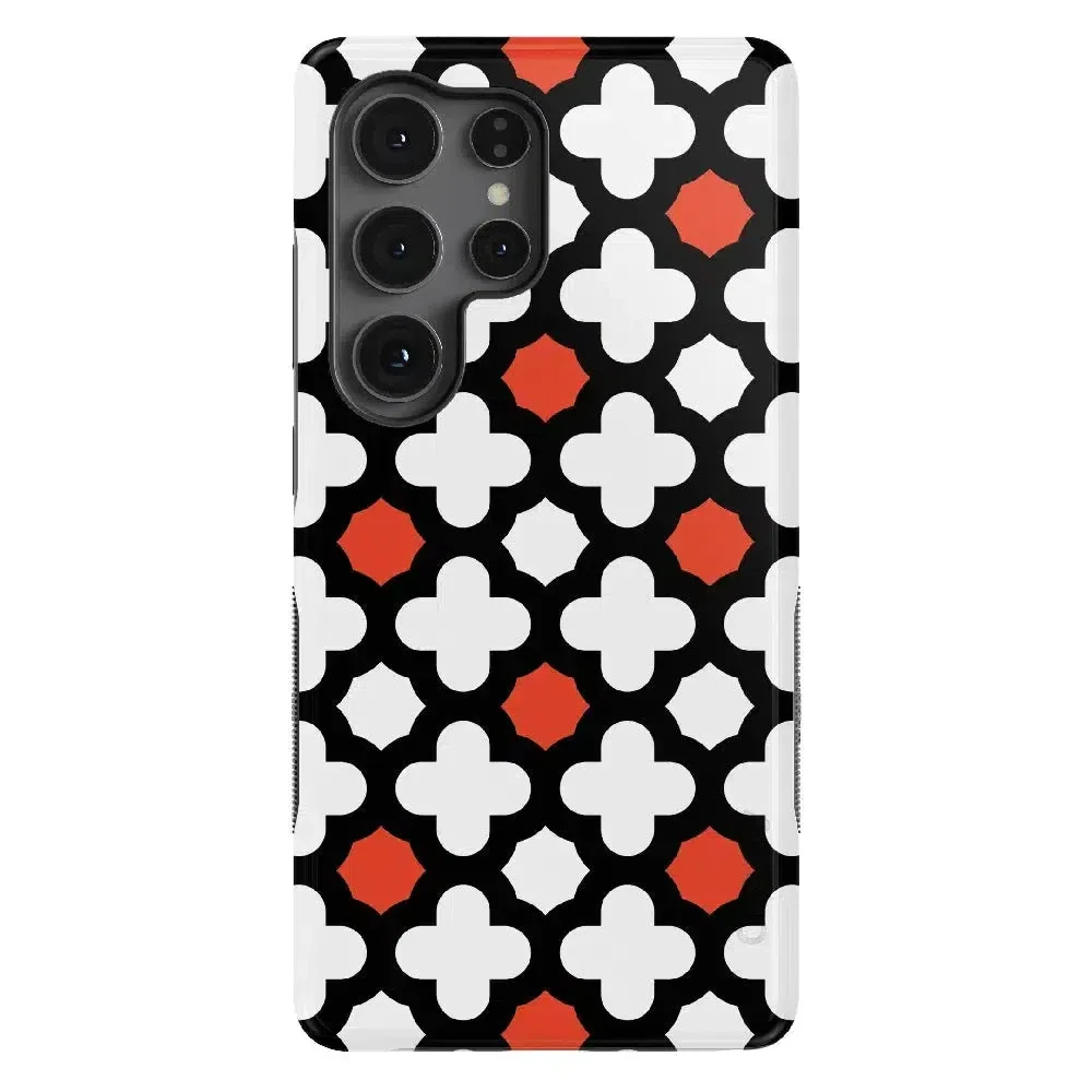 Red Lattice Tile | High Contrast Design Case - Image 68