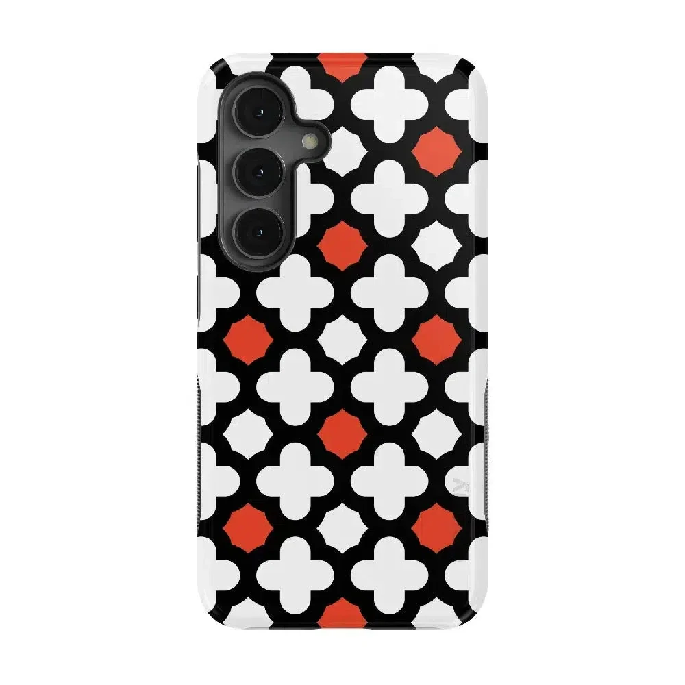 Red Lattice Tile | High Contrast Design Case - Image 69