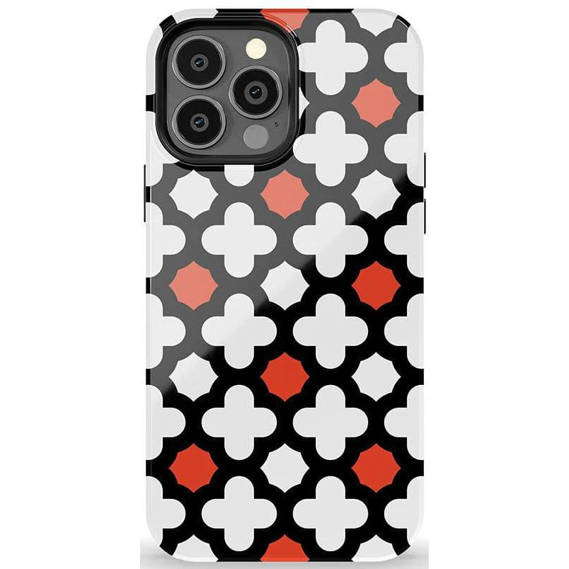 Red Lattice Tile | High Contrast Design Case - Image 7
