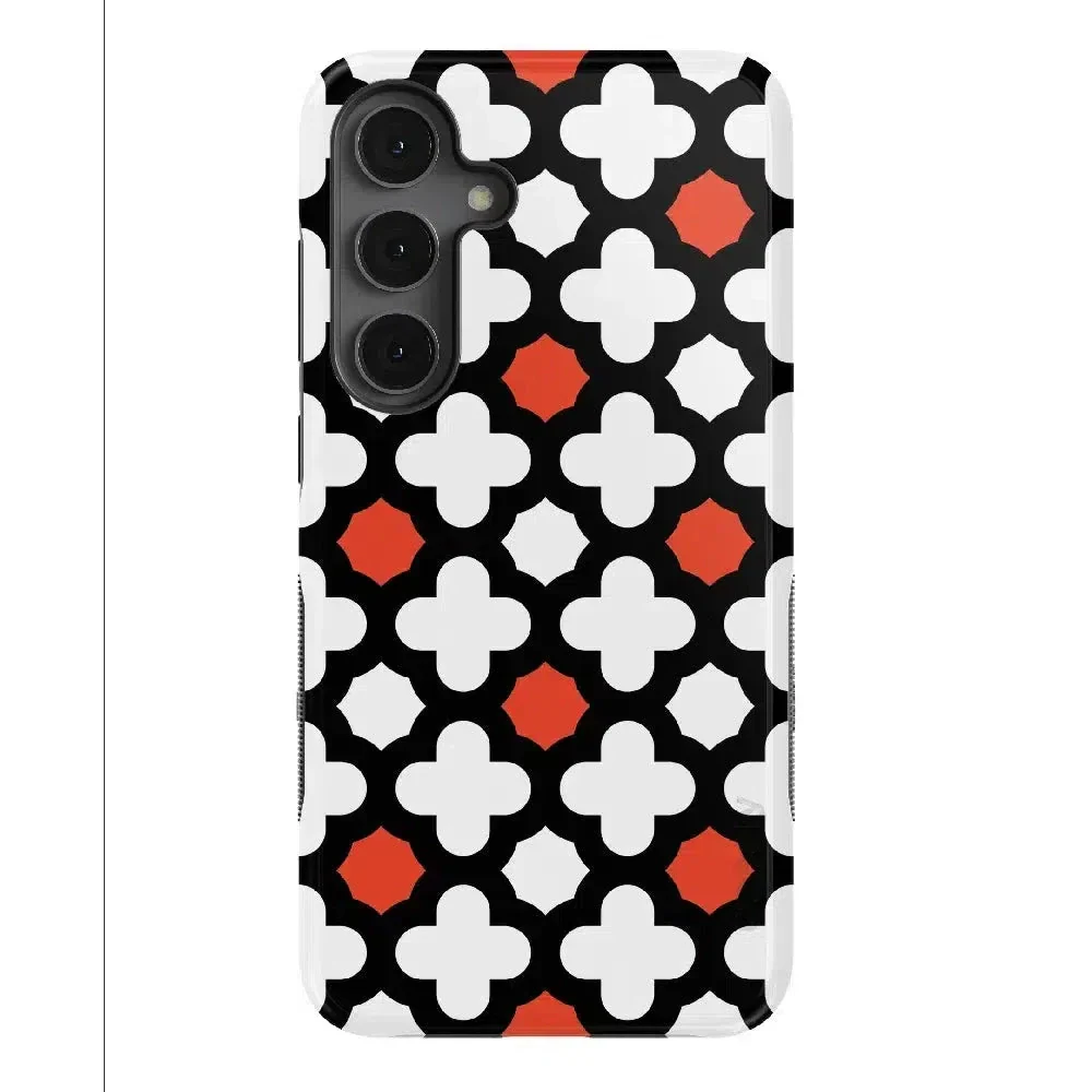 Red Lattice Tile | High Contrast Design Case - Image 70