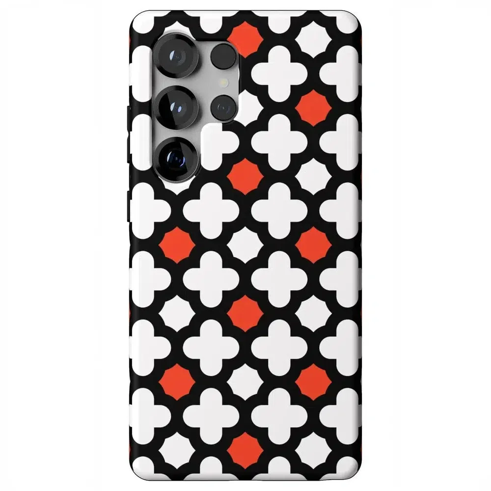 Red Lattice Tile | High Contrast Design Case - Image 73