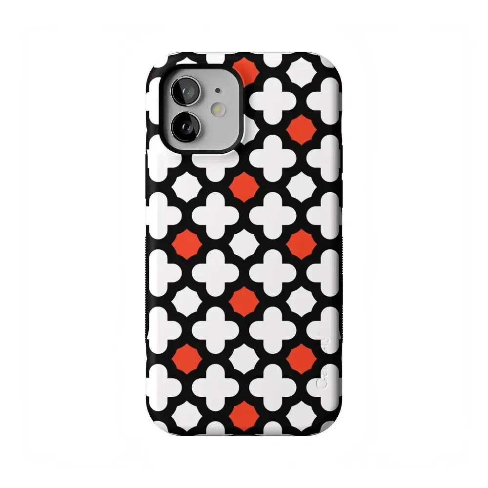 Red Lattice Tile | High Contrast Design Case - Image 74