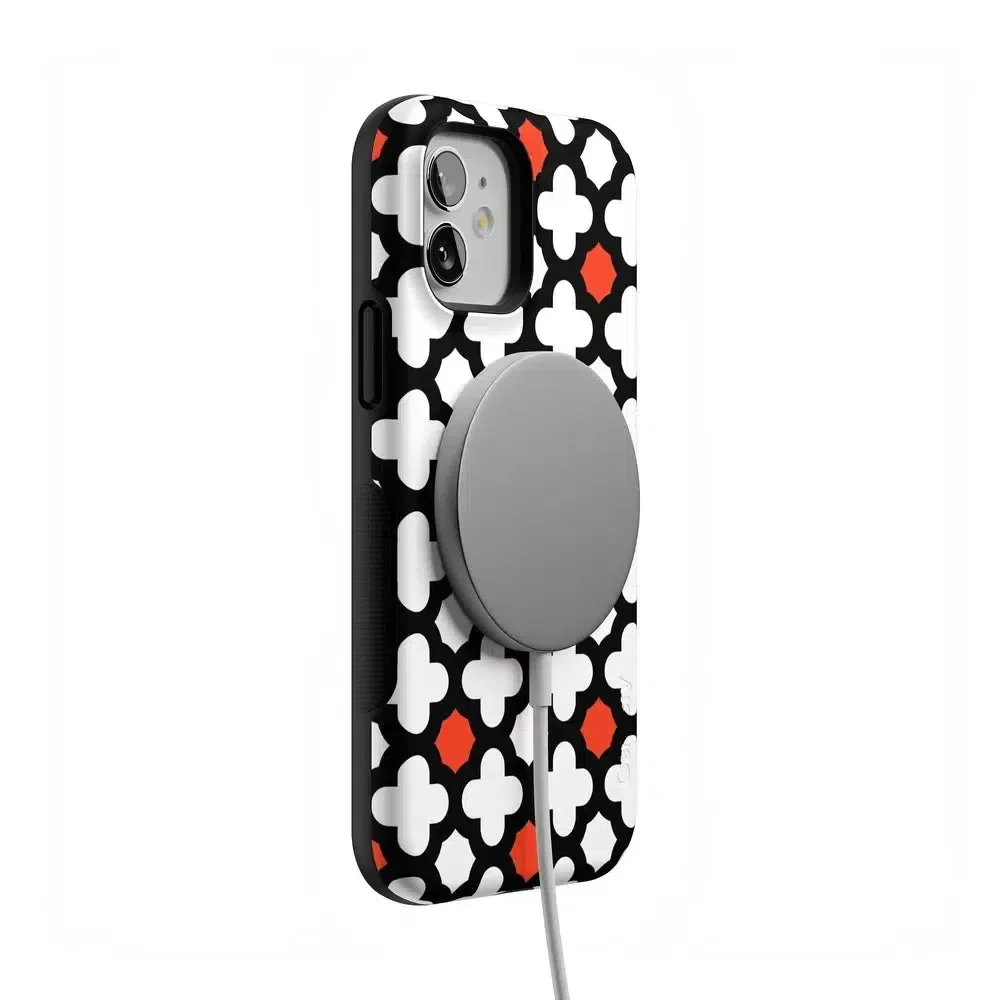 Red Lattice Tile | High Contrast Design Case - Image 77