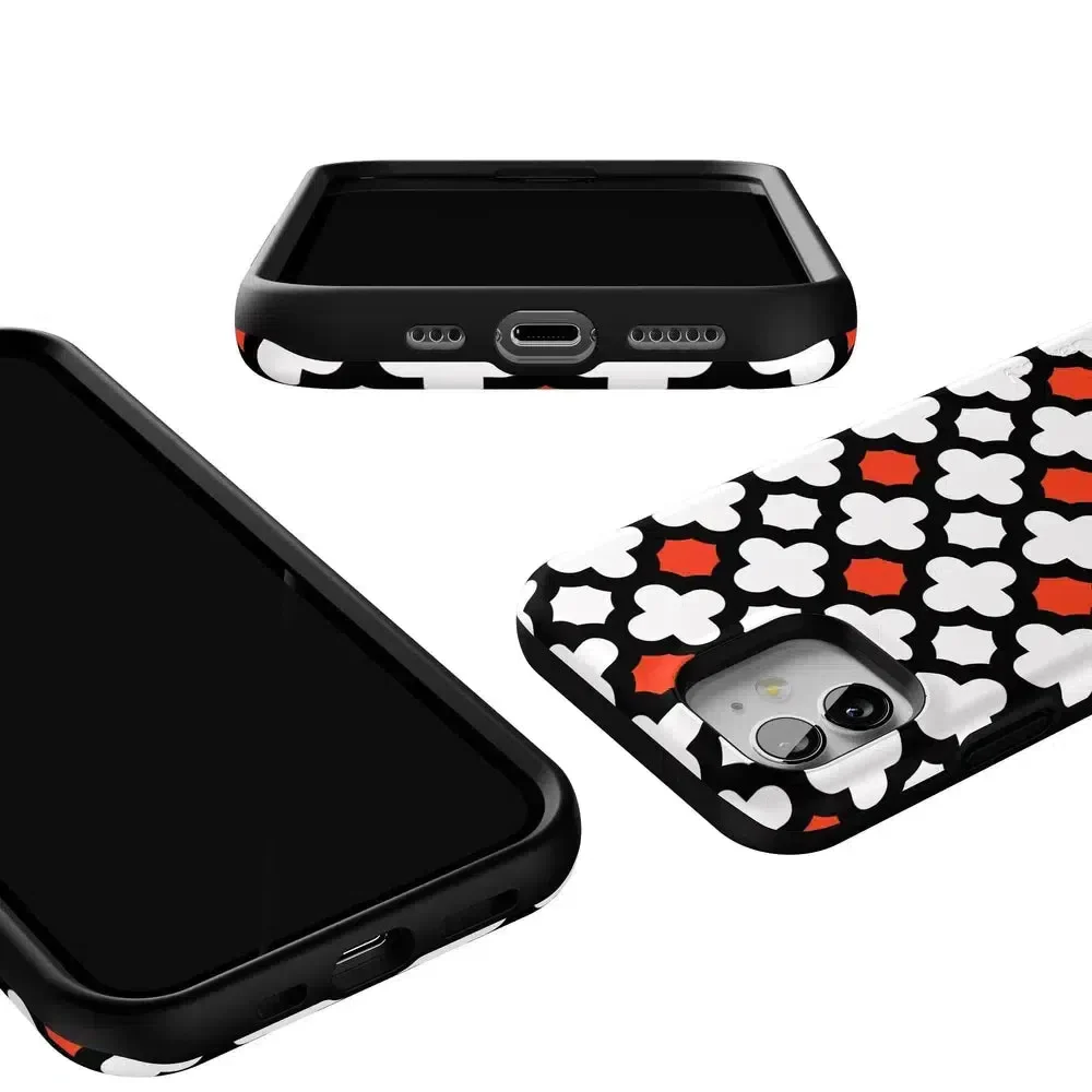 Red Lattice Tile | High Contrast Design Case - Image 80