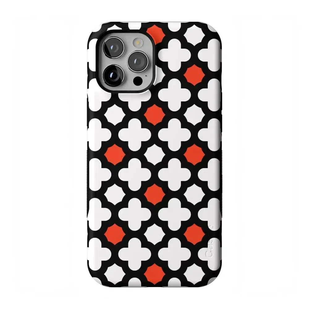 Red Lattice Tile | High Contrast Design Case - Image 84