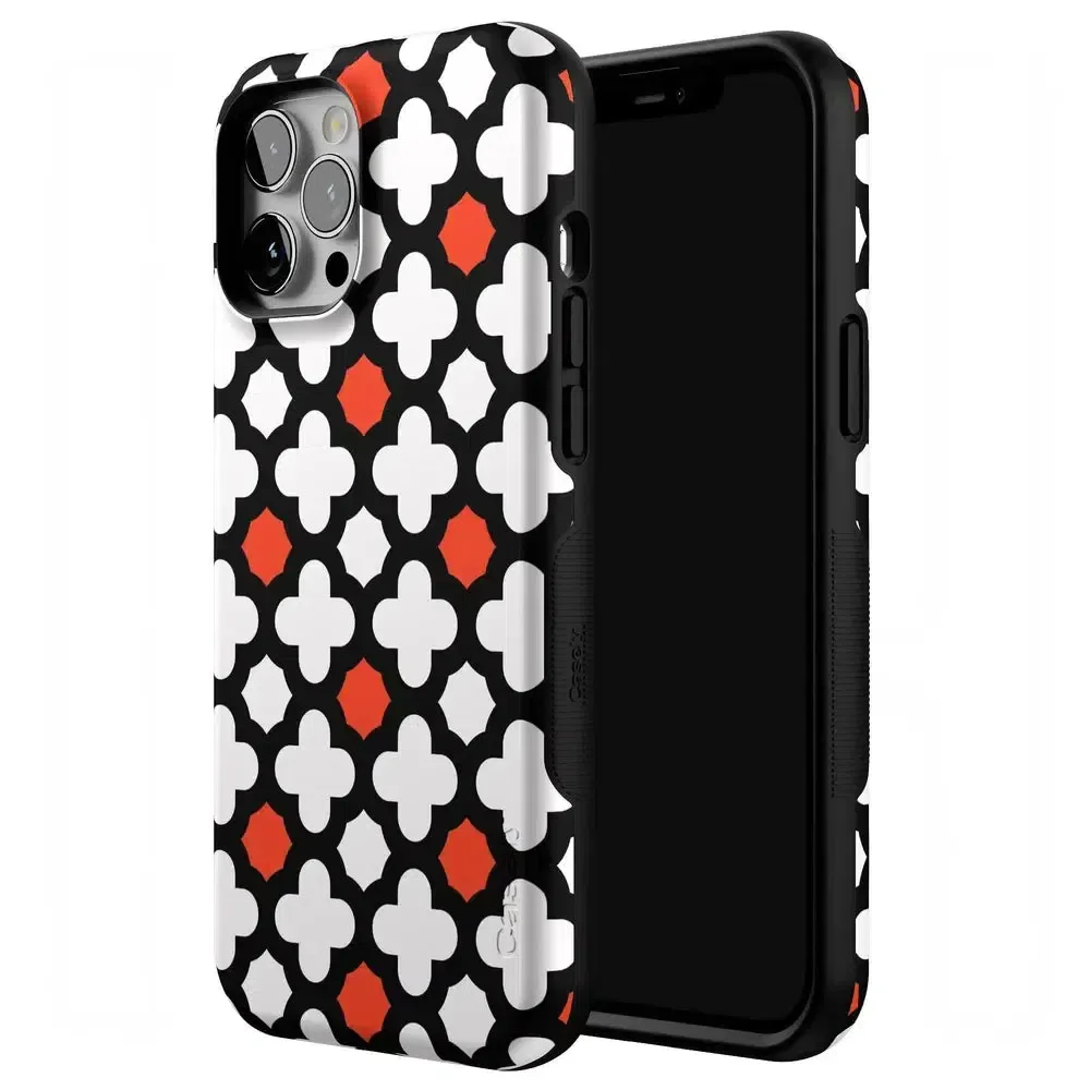 Red Lattice Tile | High Contrast Design Case - Image 85