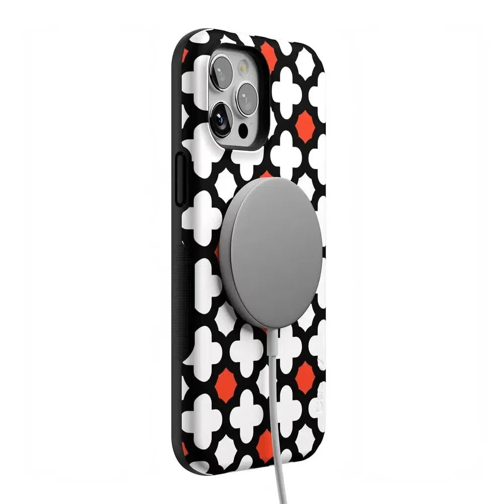 Red Lattice Tile | High Contrast Design Case - Image 87