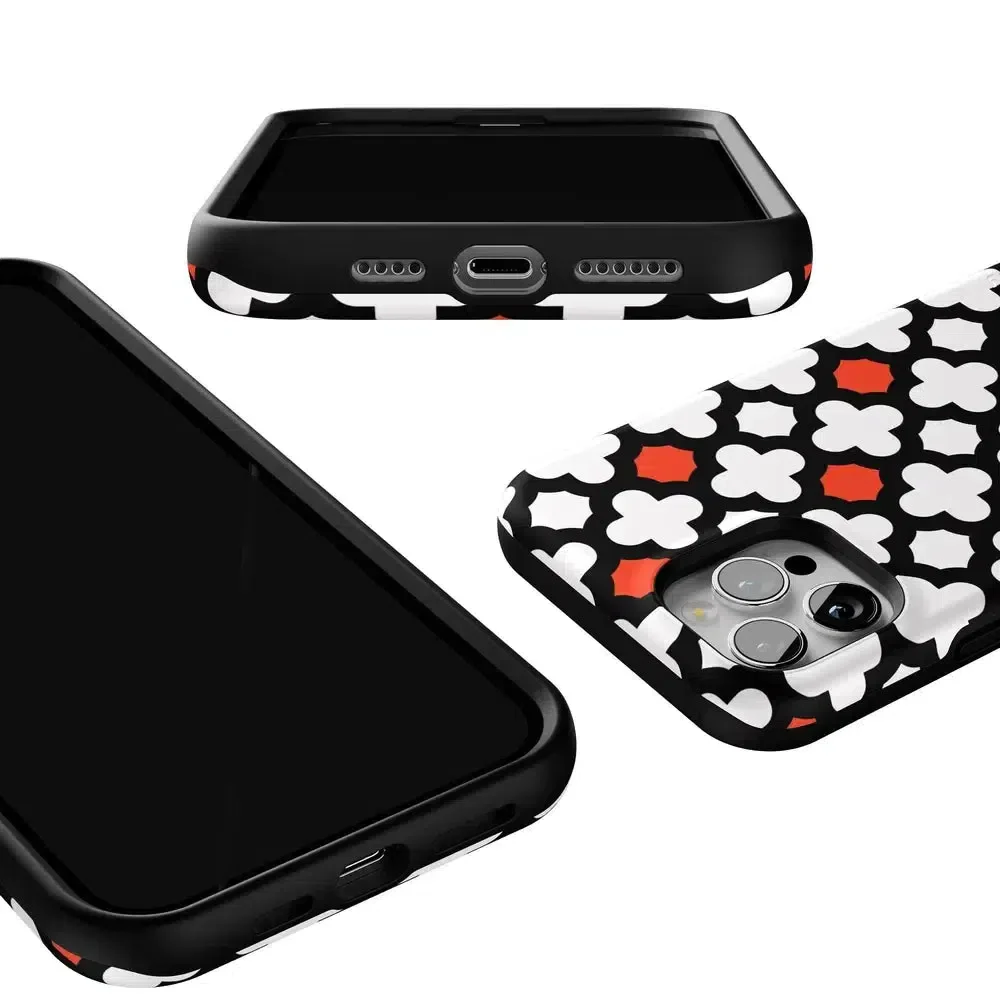 Red Lattice Tile | High Contrast Design Case - Image 90