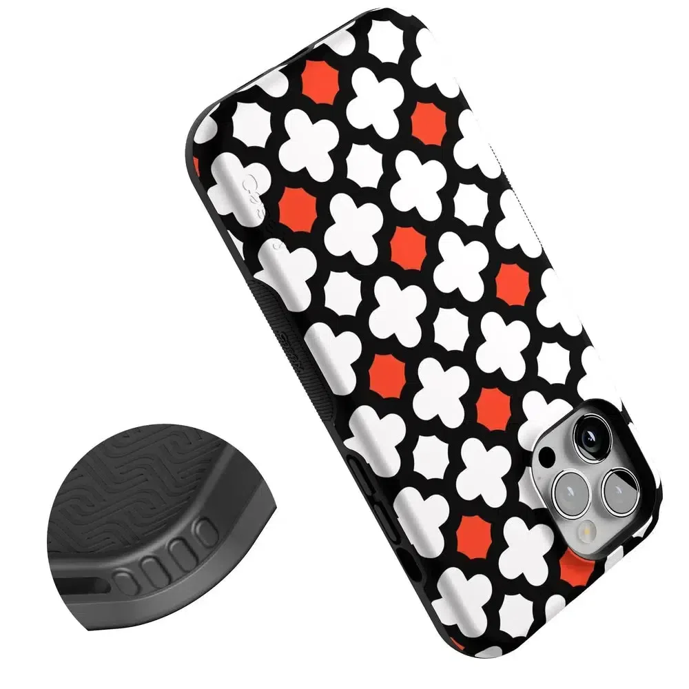 Red Lattice Tile | High Contrast Design Case - Image 92