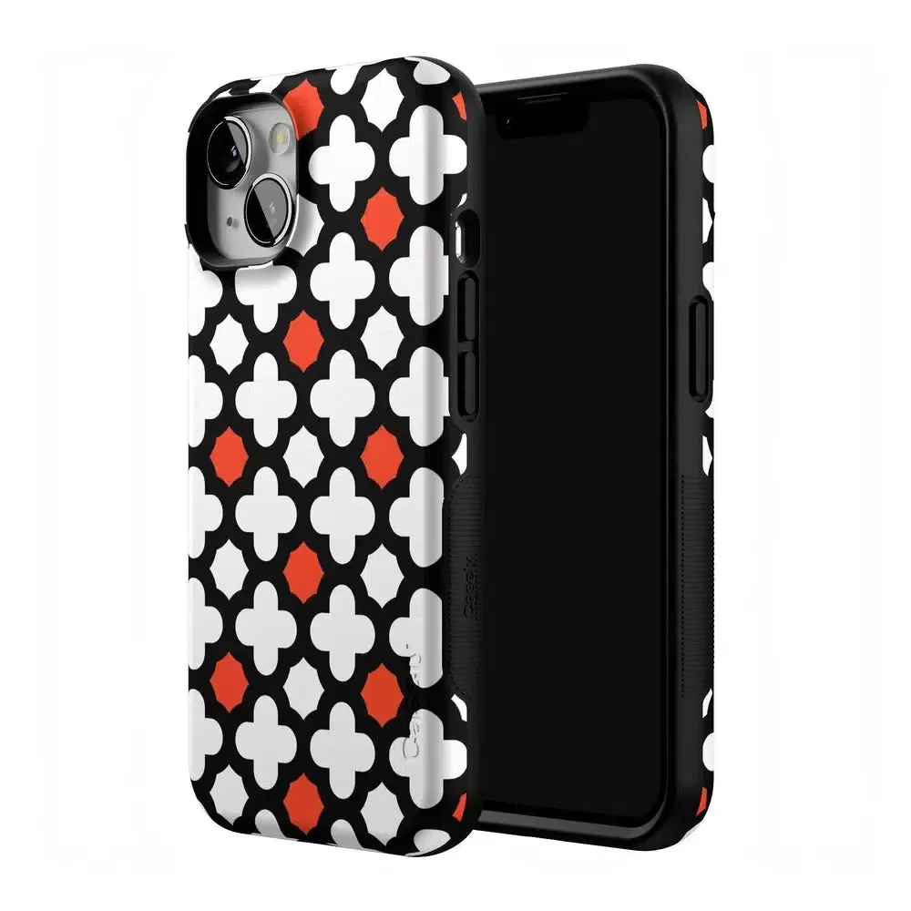 Red Lattice Tile | High Contrast Design Case - Image 95