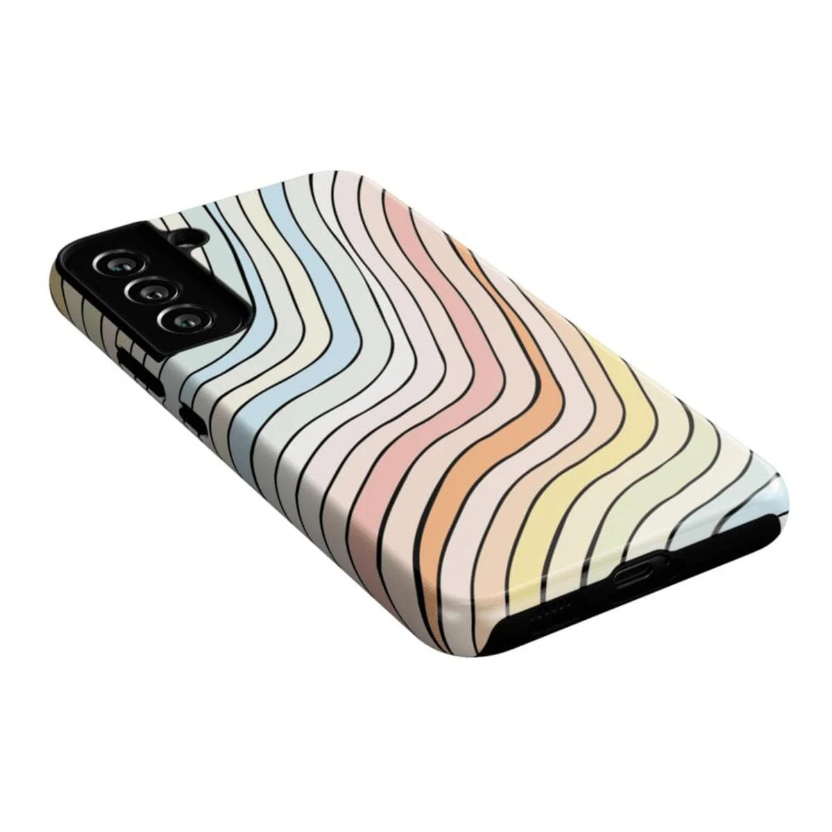 Ride The Wave | Pastel Rainbow Lined Samsung Case - Image 20