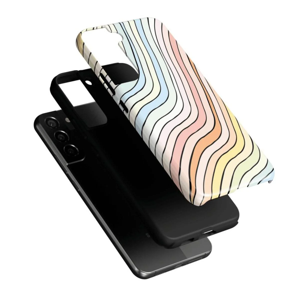 Ride The Wave | Pastel Rainbow Lined Samsung Case - Image 21