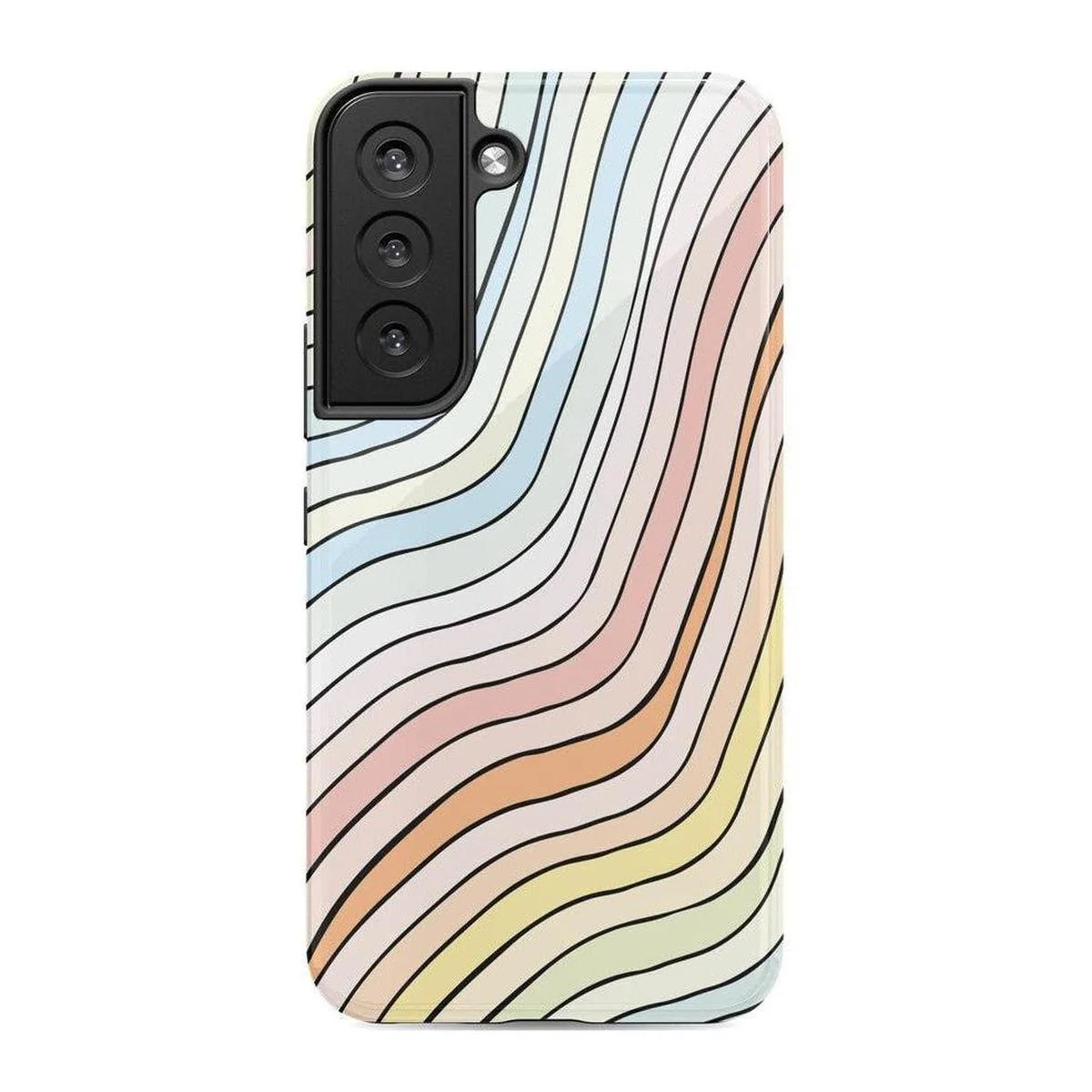 Ride The Wave | Pastel Rainbow Lined Samsung Case - Image 22