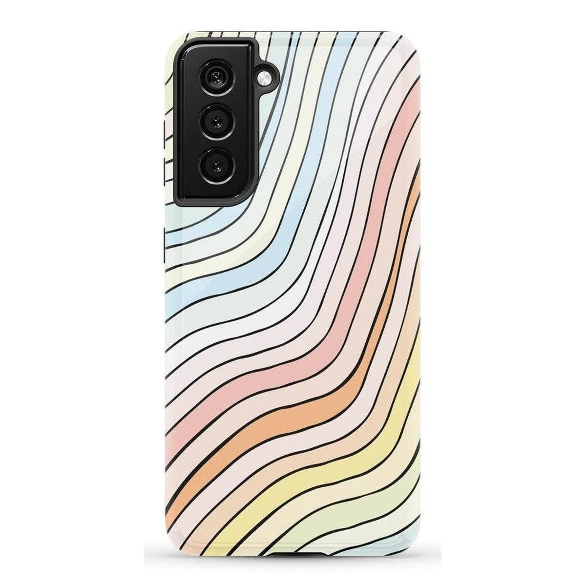 Ride The Wave | Pastel Rainbow Lined Samsung Case - Image 31