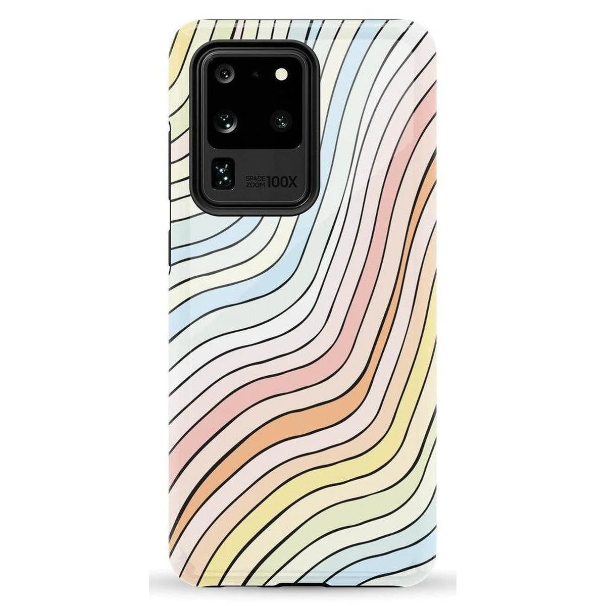 Ride The Wave | Pastel Rainbow Lined Samsung Case - Image 34