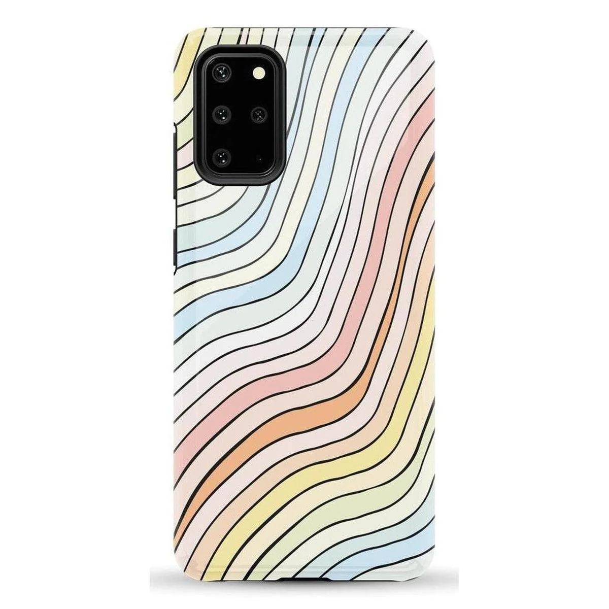 Ride The Wave | Pastel Rainbow Lined Samsung Case - Image 37