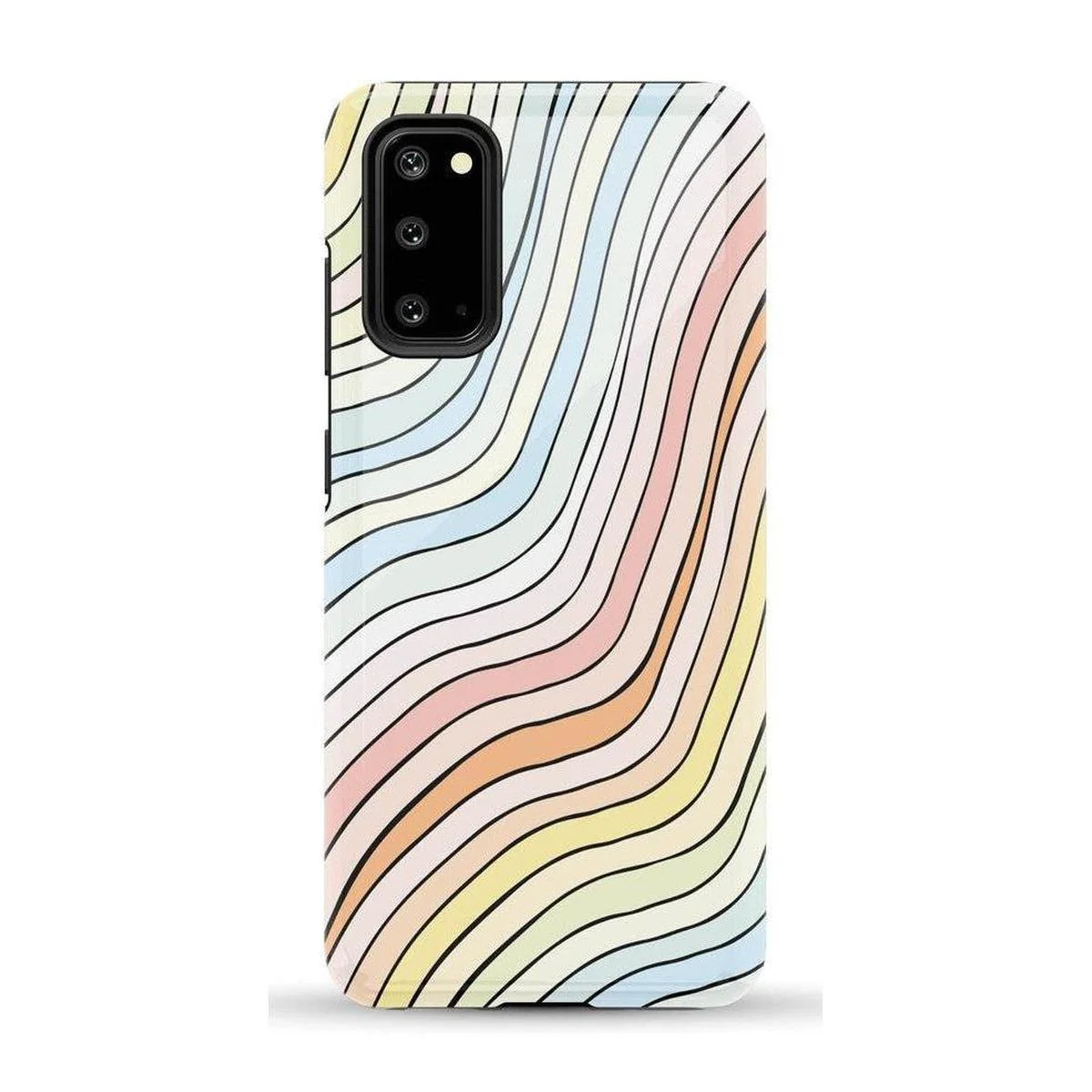 Ride The Wave | Pastel Rainbow Lined Samsung Case - Image 40