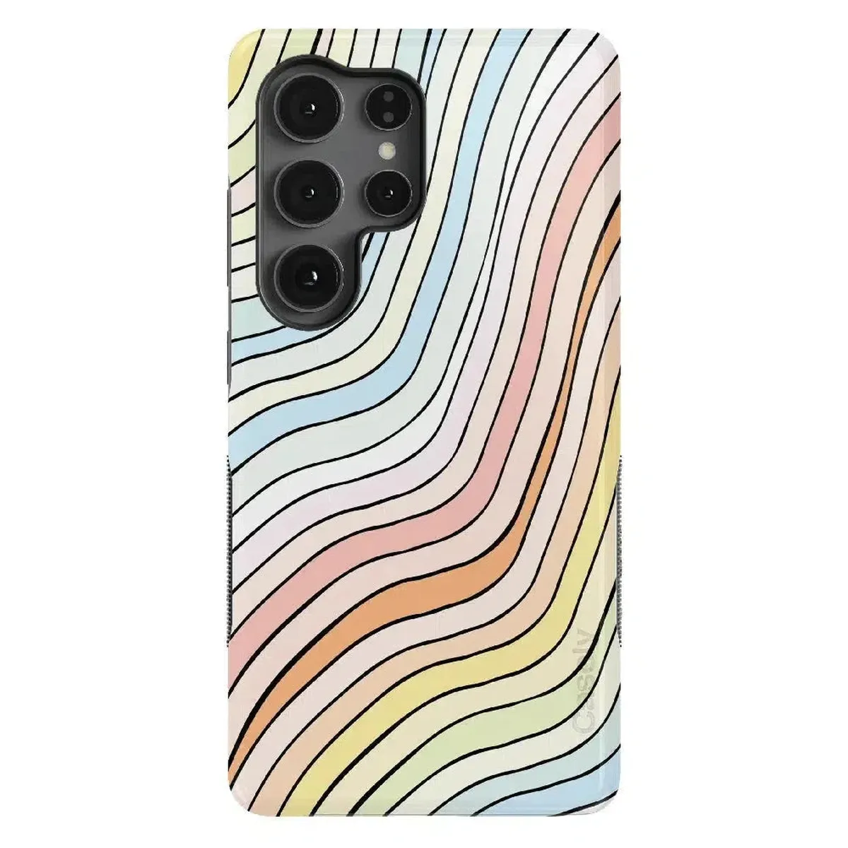 Ride The Wave | Pastel Rainbow Lined Samsung Case - Image 43