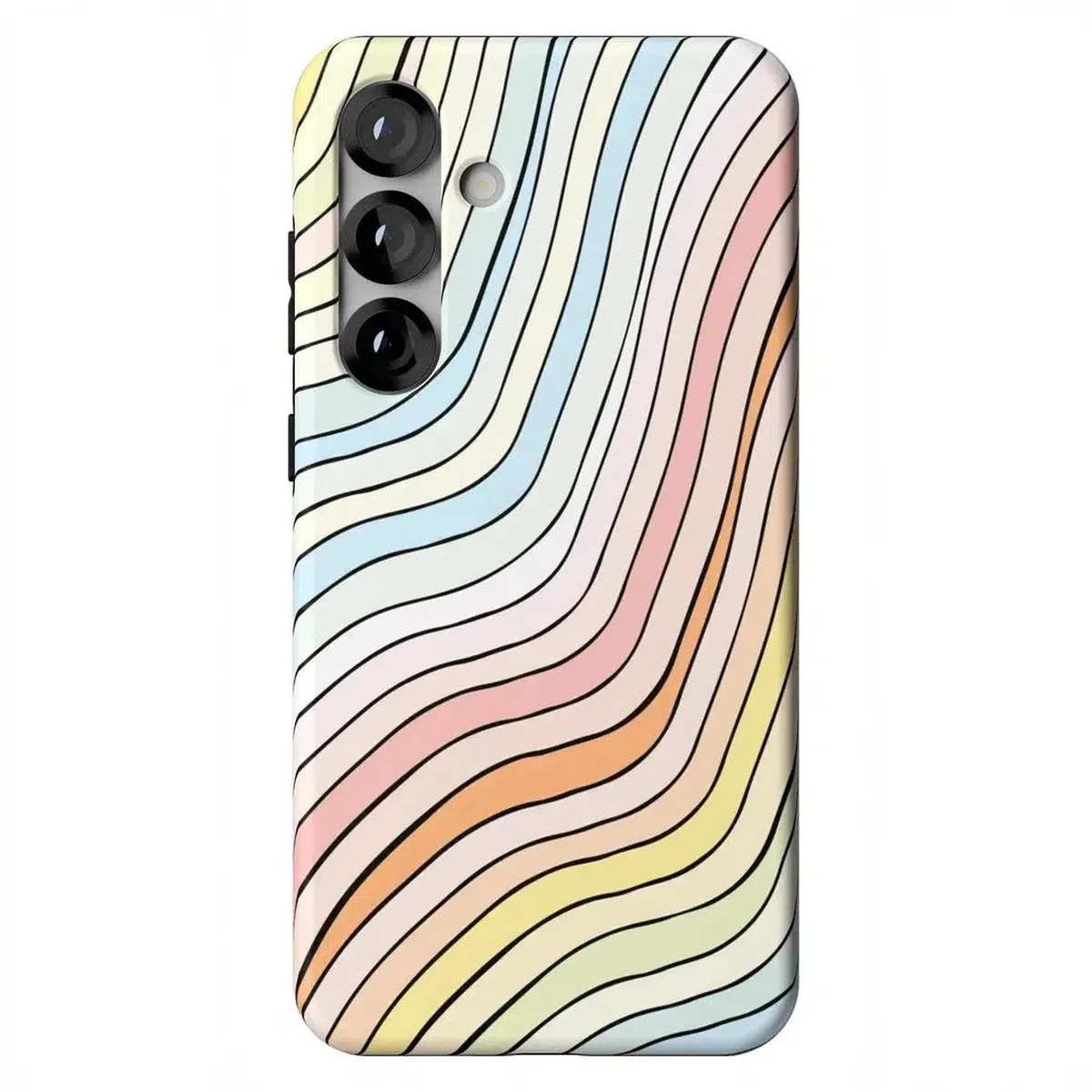 Ride The Wave | Pastel Rainbow Lined Samsung Case - Image 47