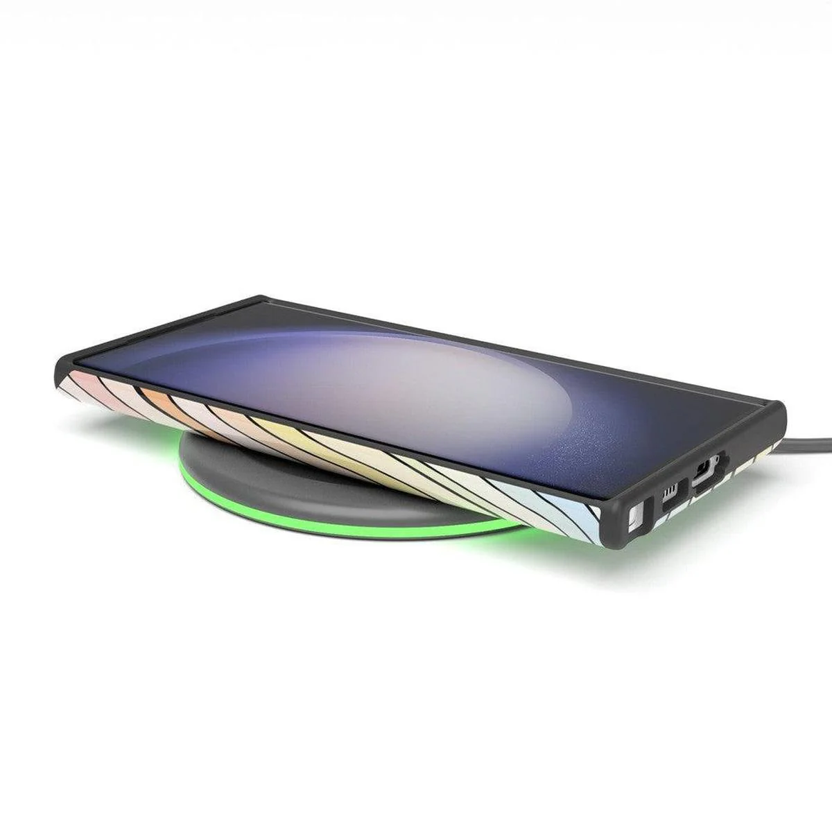 Ride The Wave | Pastel Rainbow Lined Samsung Case - Image 5