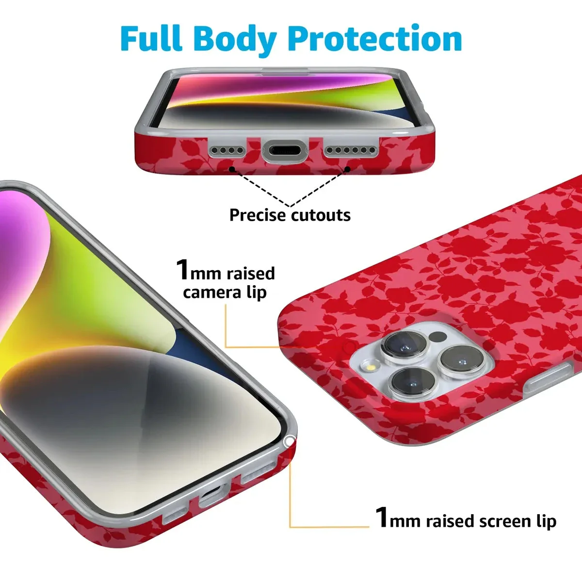 Rose Garden | Red Aesthetic Case - Image 183
