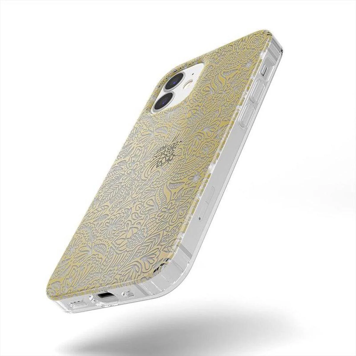 Floral Mandala | Rose Gold Clear Case - Image 28