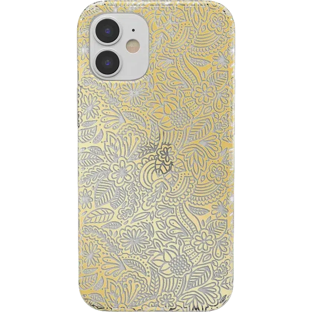 Floral Mandala | Rose Gold Clear Case - Image 4