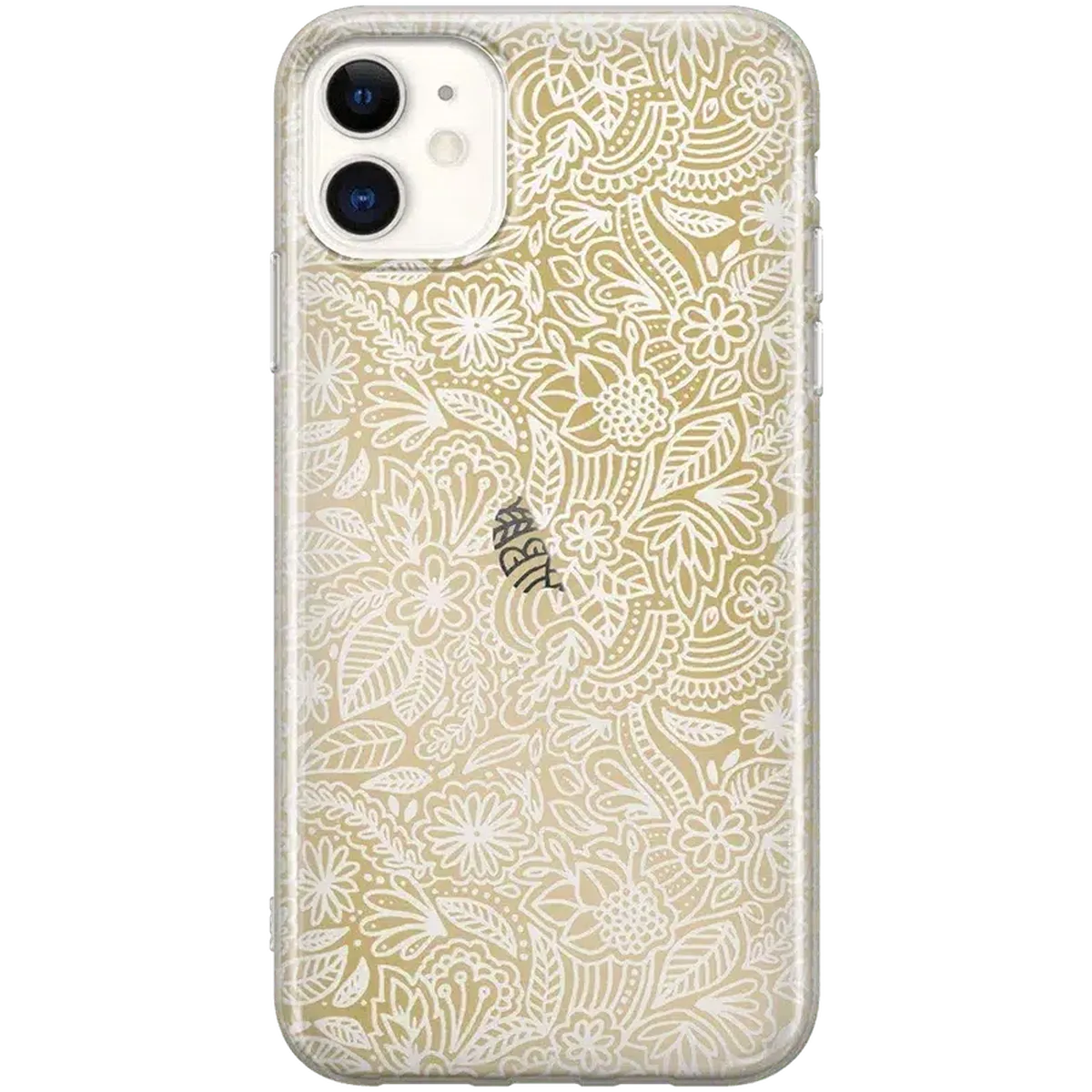 Floral Mandala | Rose Gold Clear Case - Image 9