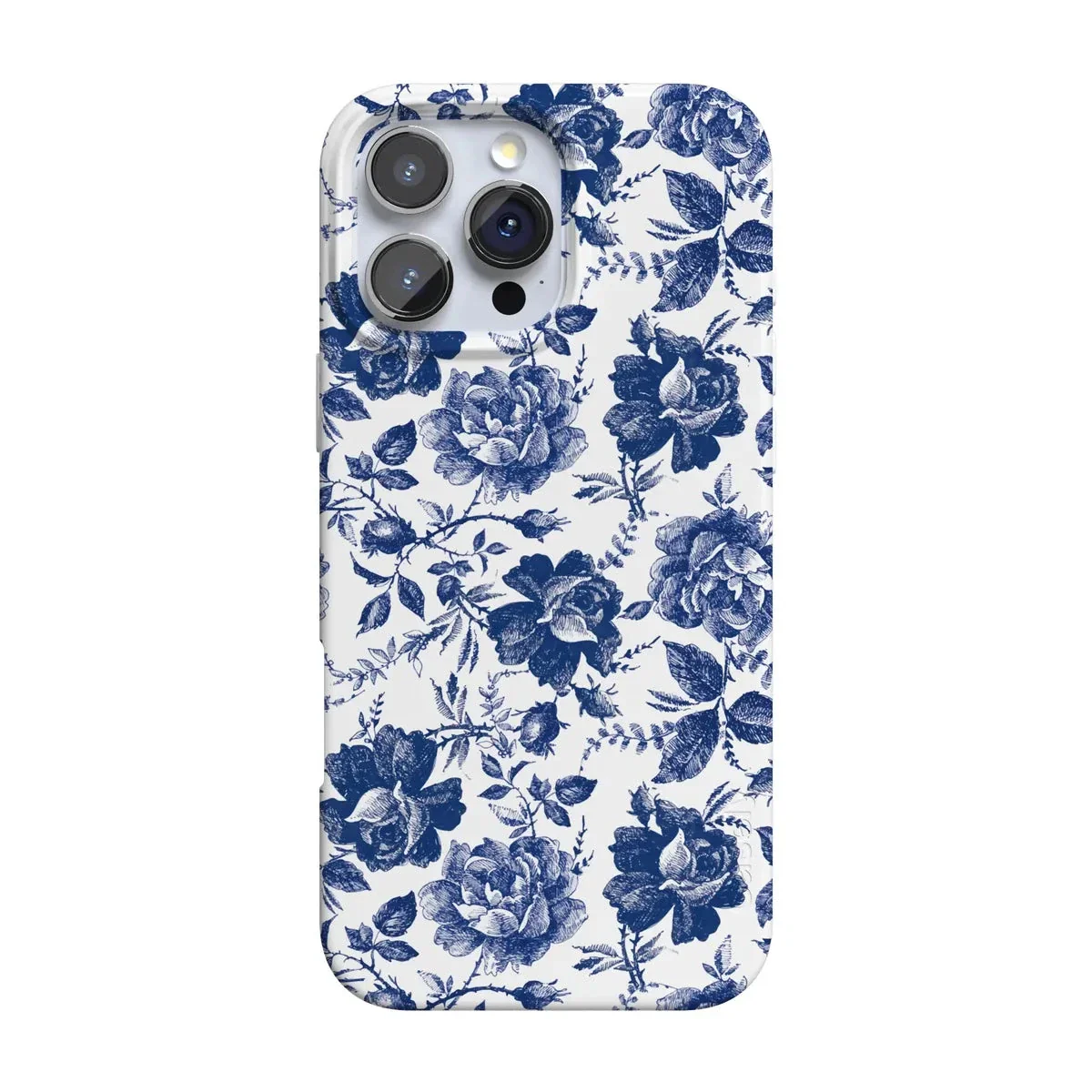 Rose to Fame | Blue & White Rose Floral Case - Image 121