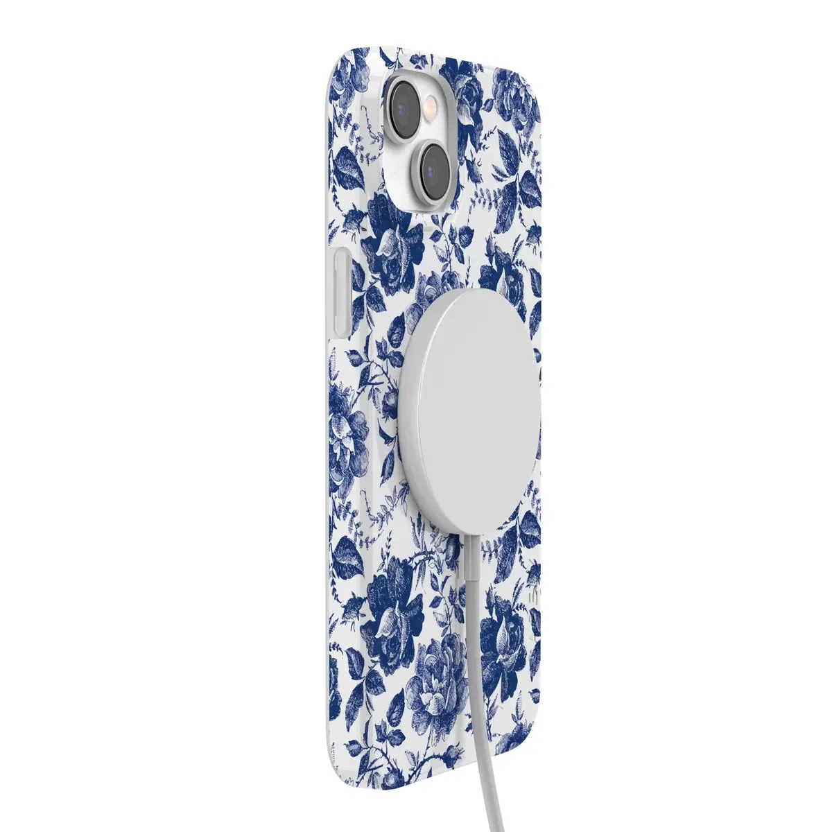 Rose to Fame | Blue & White Rose Floral Case - Image 136