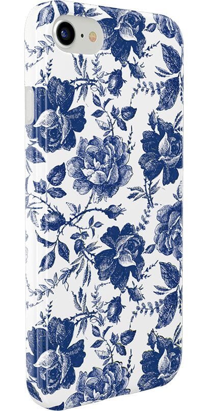 Rose to Fame | Blue & White Rose Floral Case - Image 87