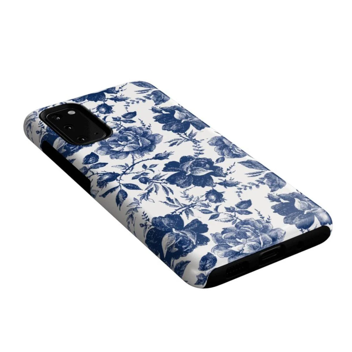 Rose to Fame | Blue & White Rose Floral Samsung Case - Image 29