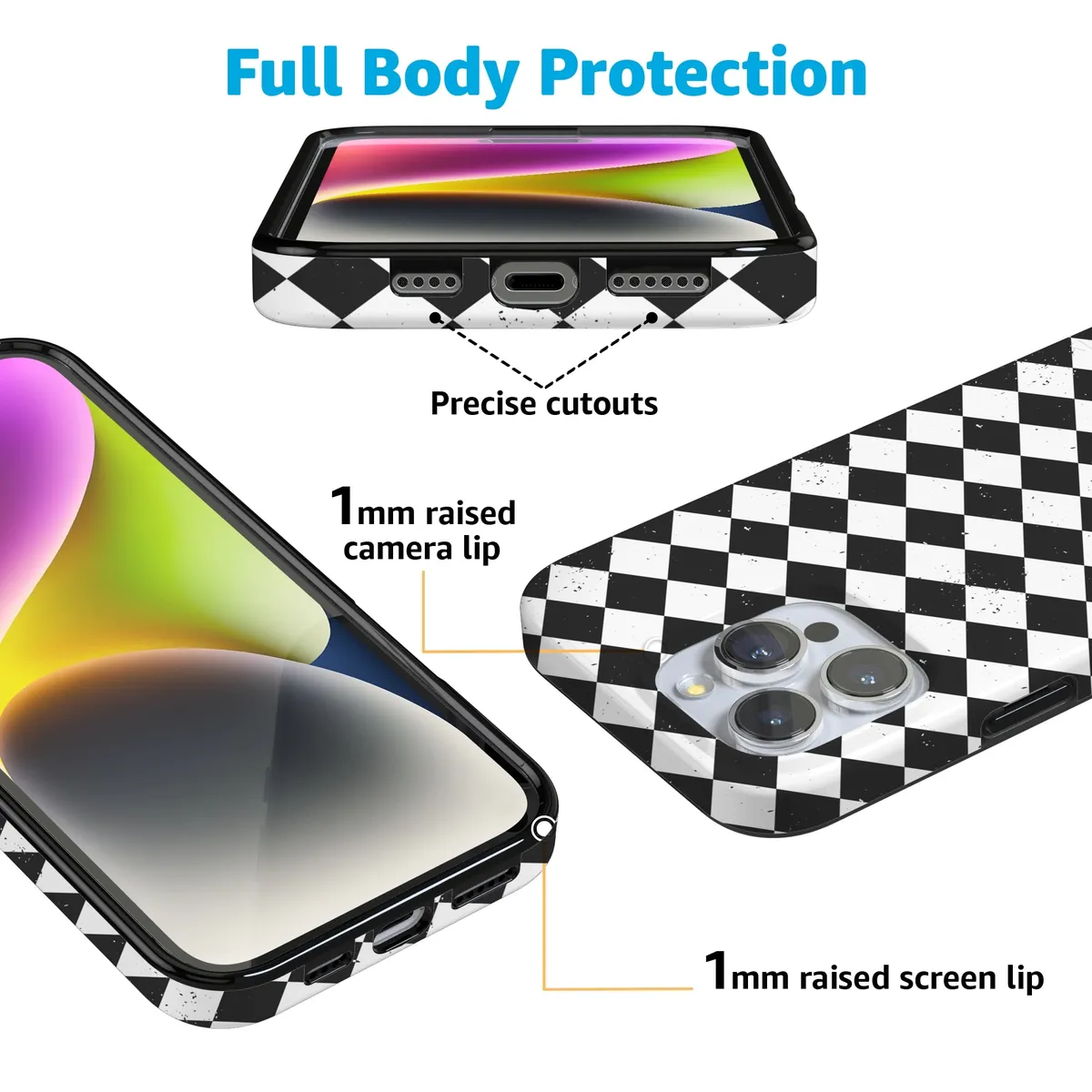 Salem's Hex | Black & White Checkered Case - Image 198