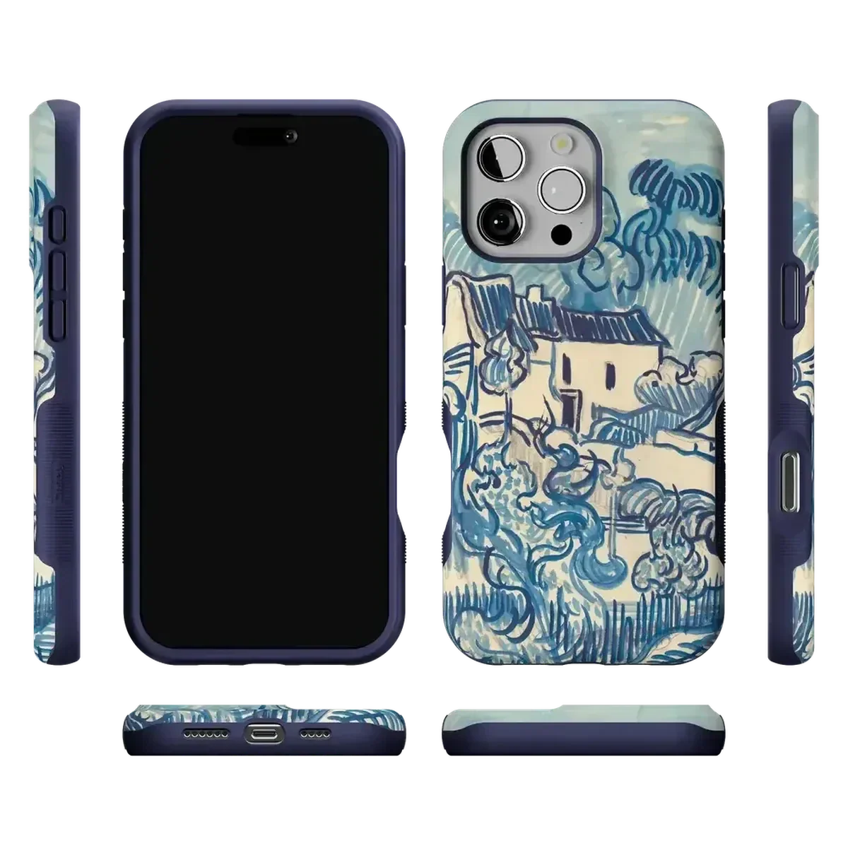 Van Gogh | Landscape With Houses Phone Case - Image 111