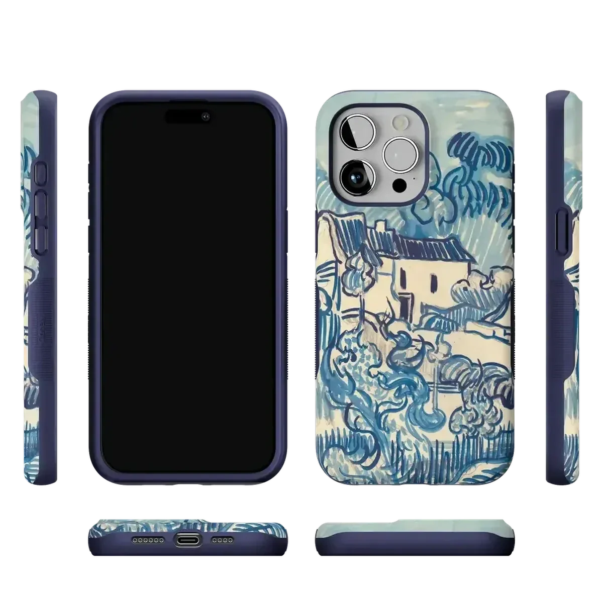 Van Gogh | Landscape With Houses Phone Case - Image 131