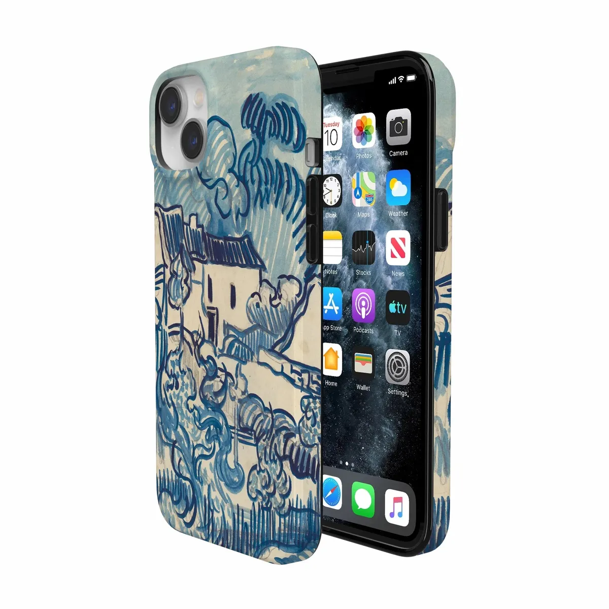 Van Gogh | Landscape With Houses Phone Case - Image 217