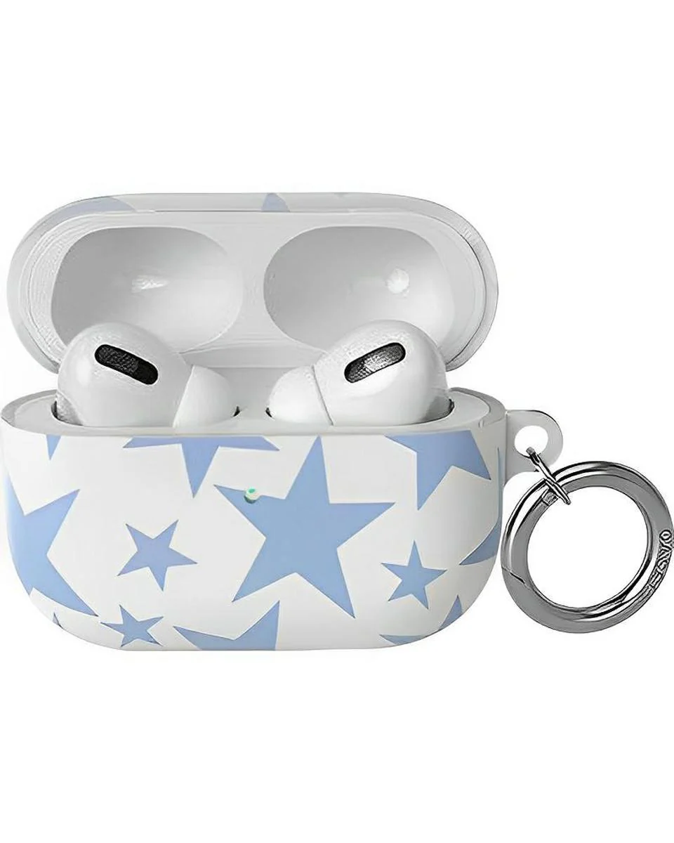 Stars Align | Blue & White Stars AirPods Case - Image 5