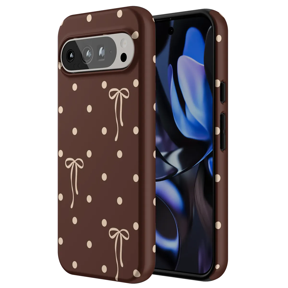 Teddy Bows | Brown Polka Dot Case - Image 112