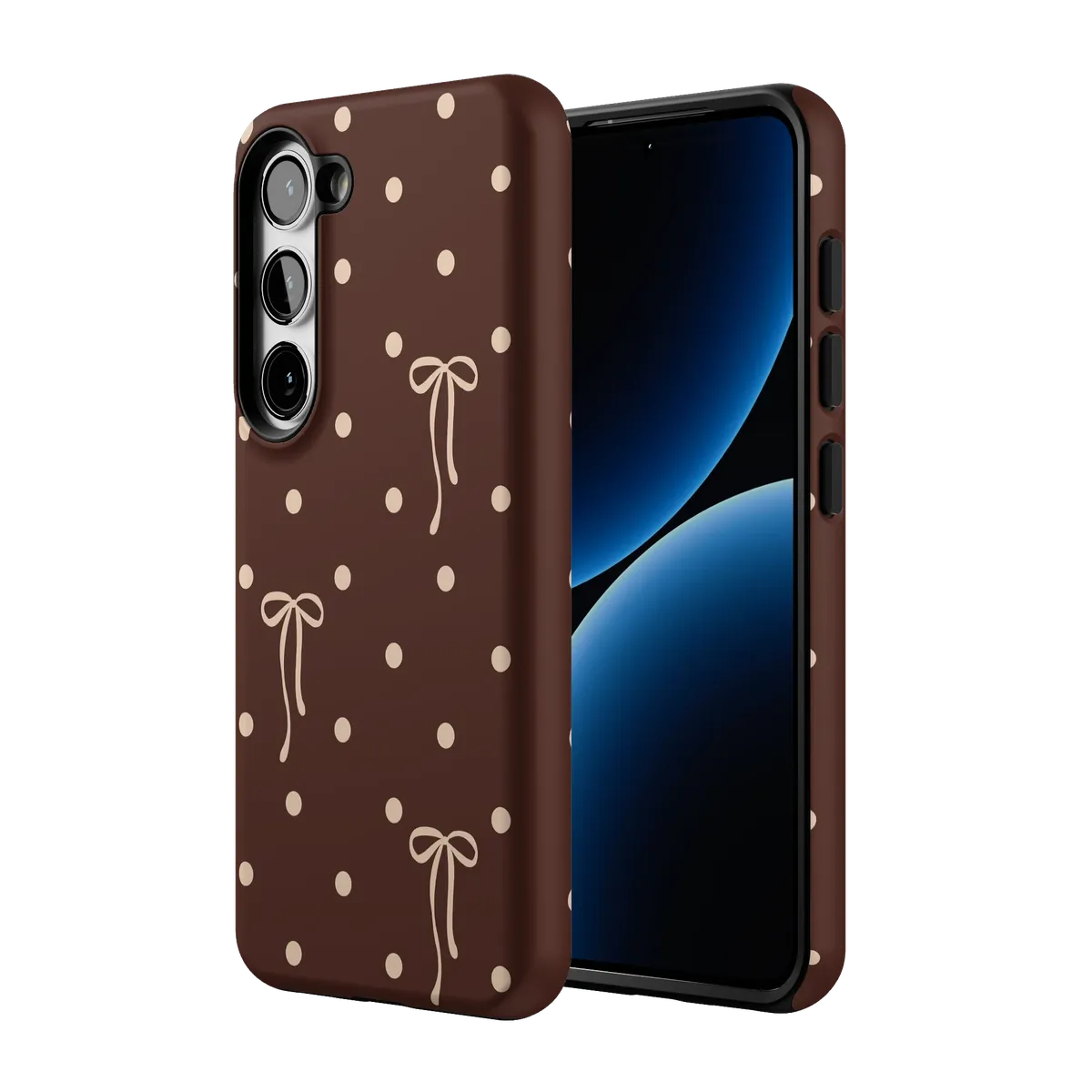 Teddy Bows | Brown Polka Dot Case - Image 140