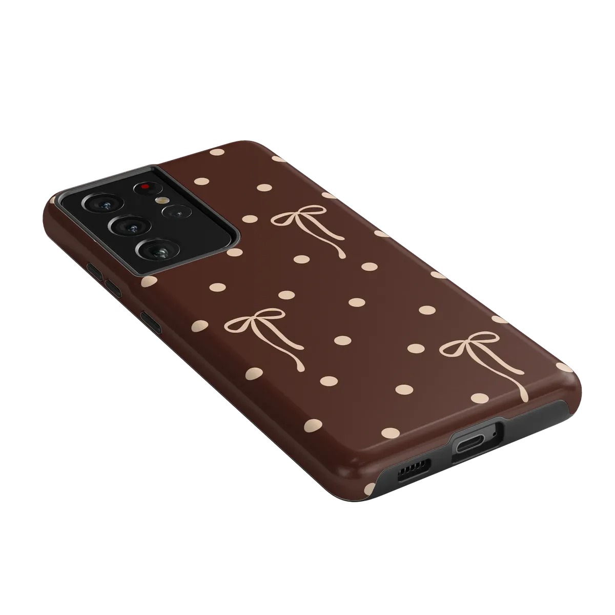 Teddy Bows | Brown Polka Dot Case - Image 149
