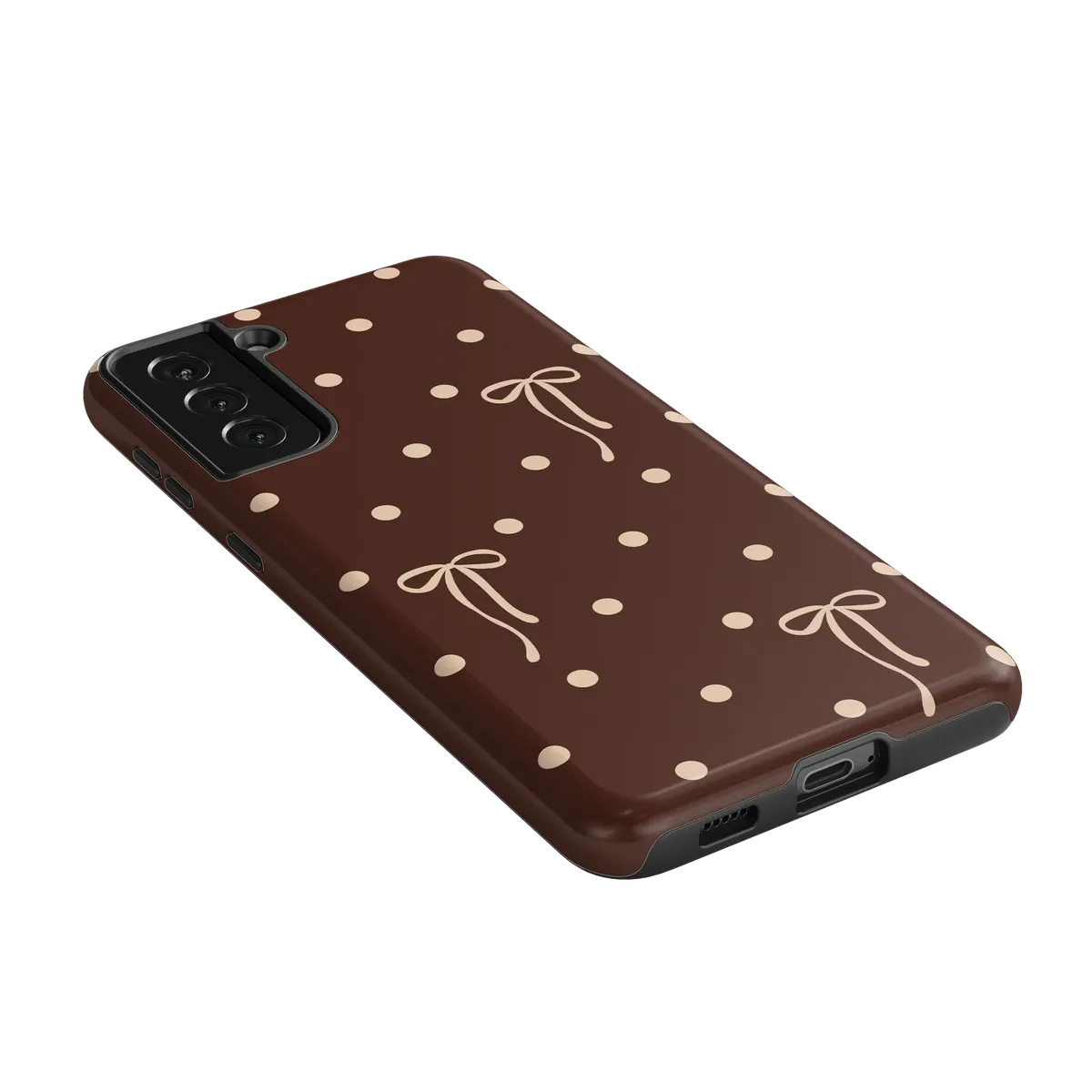 Teddy Bows | Brown Polka Dot Case - Image 151
