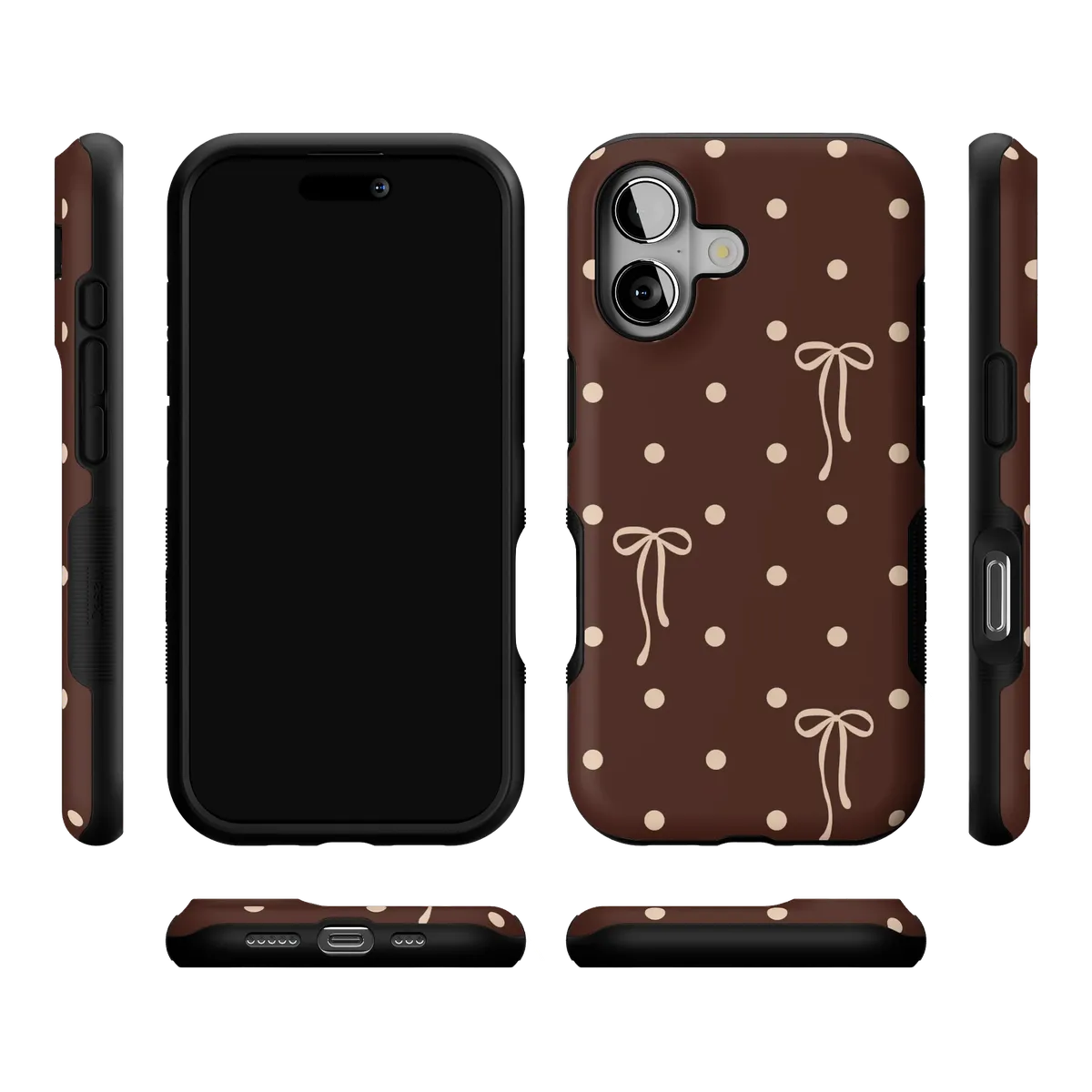 Teddy Bows | Brown Polka Dot Case - Image 28