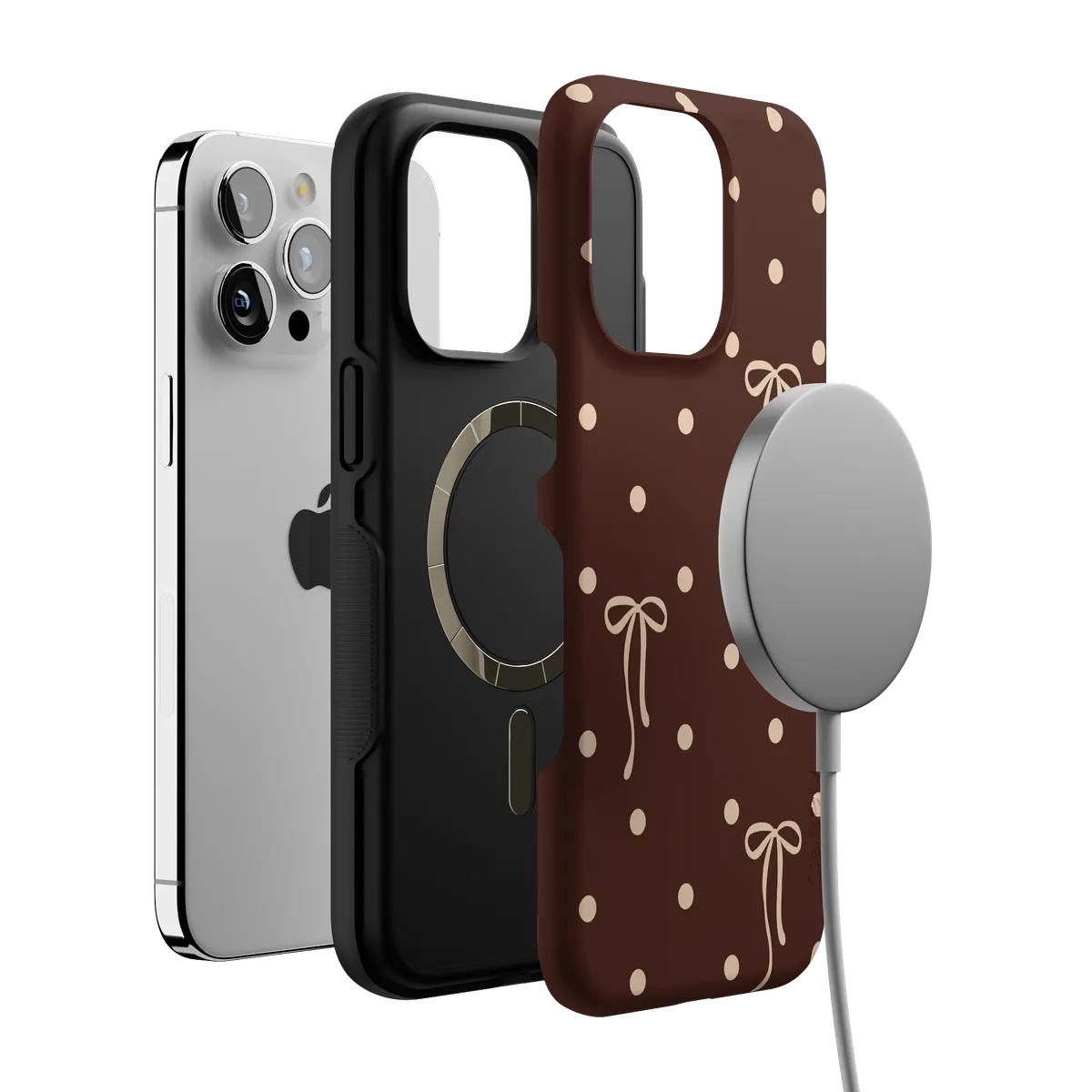 Teddy Bows | Brown Polka Dot Case - Image 45