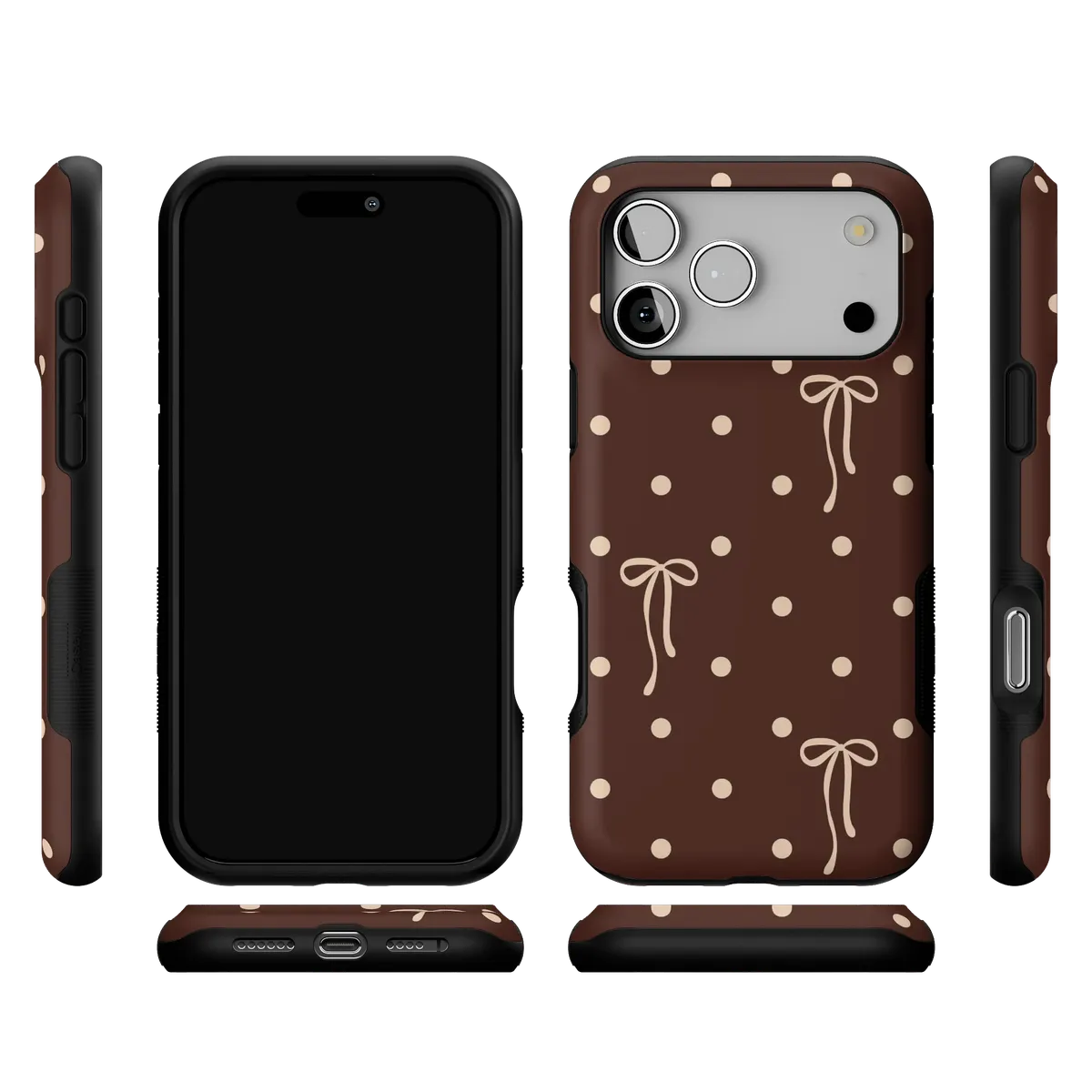 Teddy Bows | Brown Polka Dot Case - Image 8