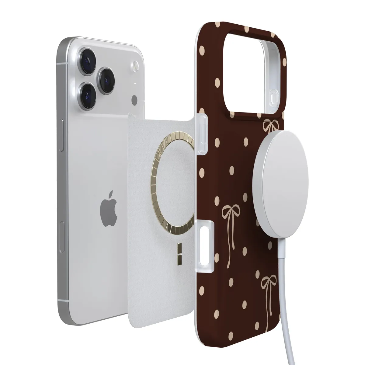 Teddy Bows | Brown Polka Dot Case - Image 80