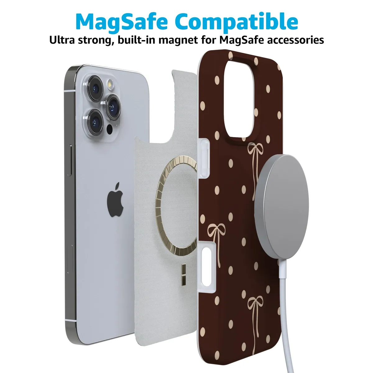 Teddy Bows | Brown Polka Dot Case - Image 95