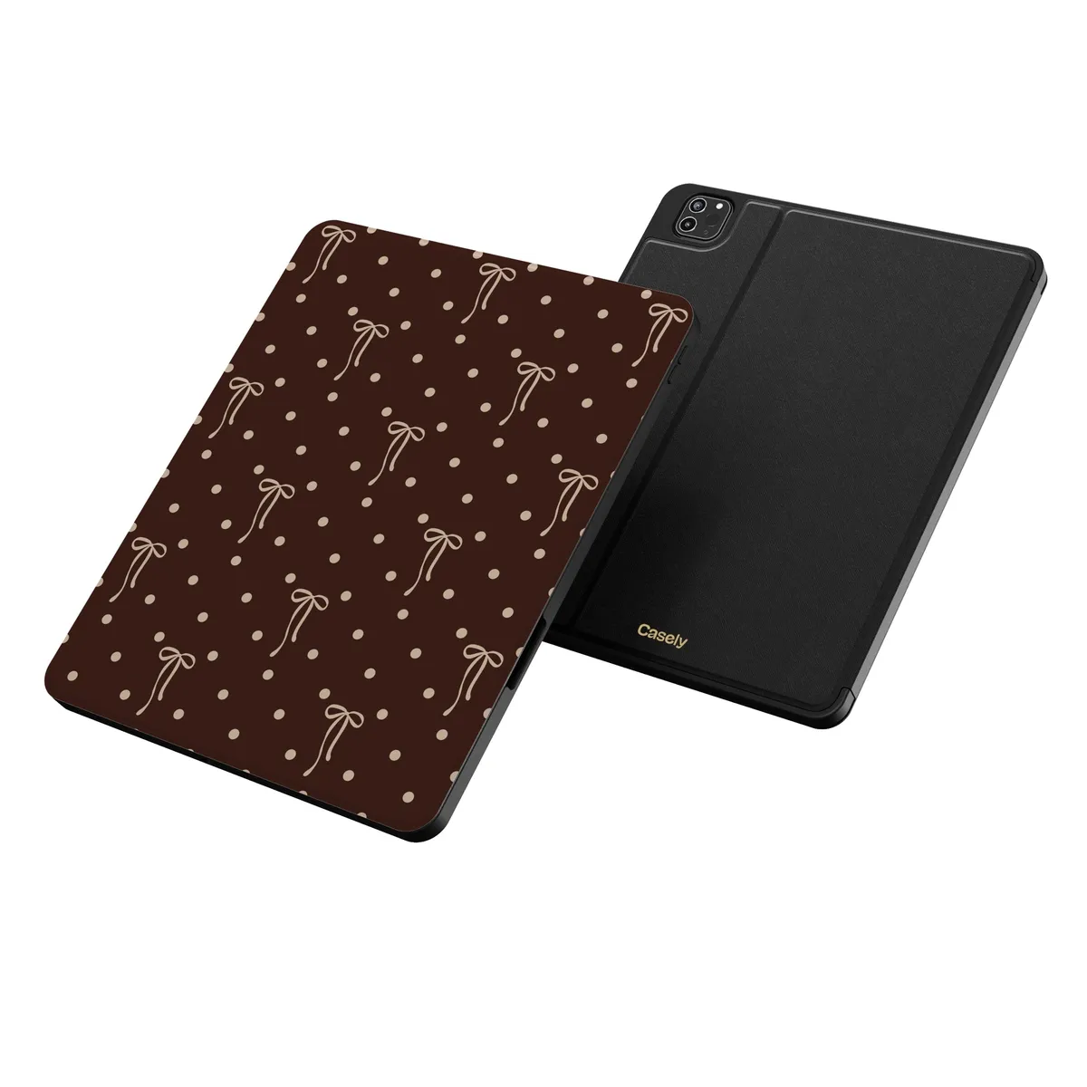 Teddy Bows | Brown Polka Dot iPad Case - Image 2