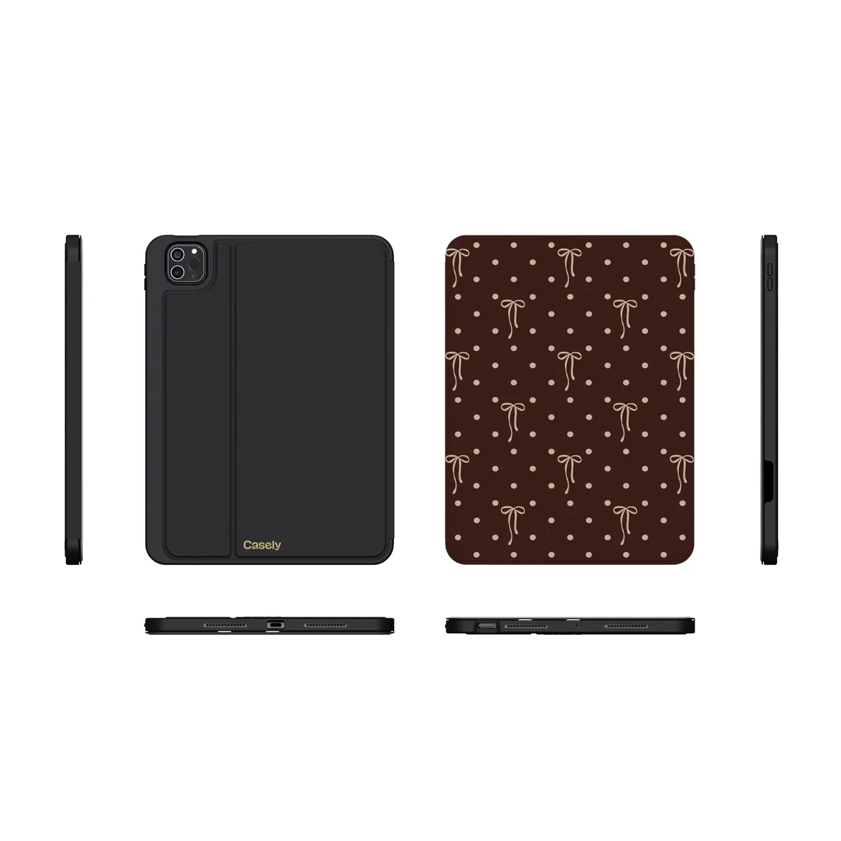 Teddy Bows | Brown Polka Dot iPad Case - Image 21