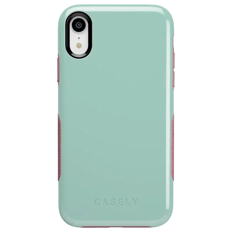 Mint Green on Pink | Ultra-Protective Bold Case - Image 10