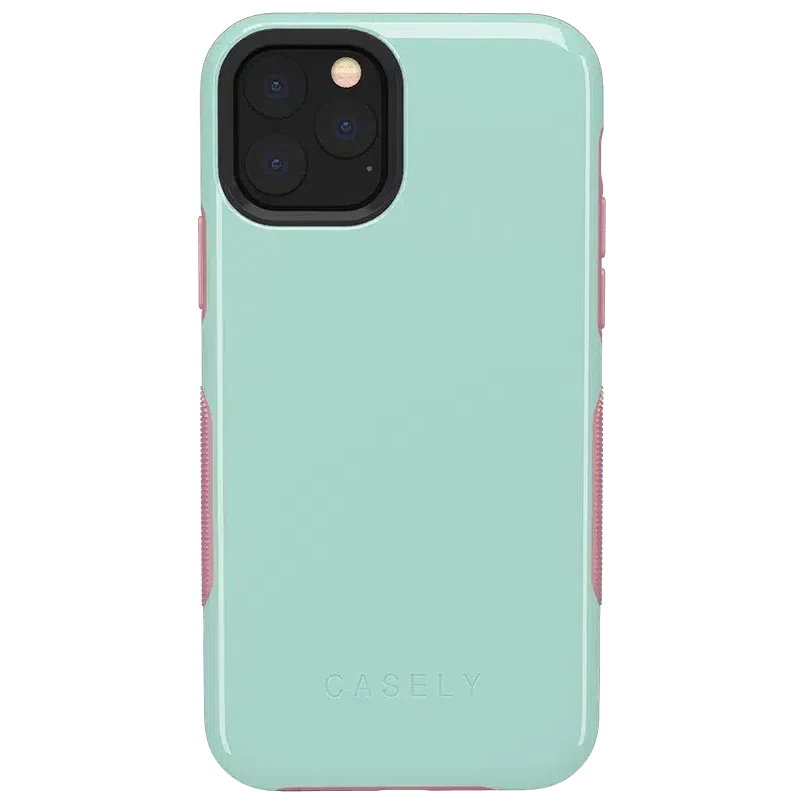 Mint Green on Pink | Ultra-Protective Bold Case - Image 13